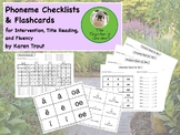 Phoneme Checklists & Flashcards for Intervention, Title Re