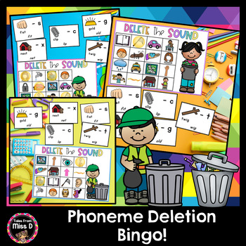 Preview of Phoneme Deletion Bingo! | Phoneme Manipulation Game