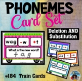 Phoneme Deletion/Substitution Train Cards Set