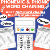 Phoneme Grapheme Word Ladders for Chaining of 3 & 4 phonem