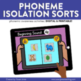 Phoneme Isolation Sorts | Phonemic Awareness Activities