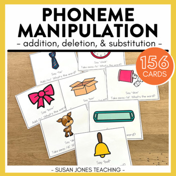 Preview of Phoneme Manipulation Cards: Phoneme Addition, Deletion, & Substitution