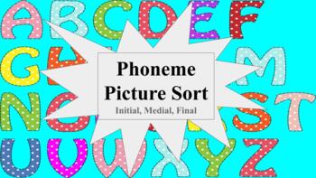 Preview of Phoneme Picture Sort