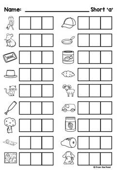 Phoneme Segmentation Activities cvc, Blends, Digraphs by From the Pond