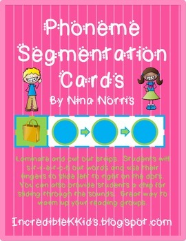 Preview of Phoneme Segmentation Cards