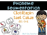Phoneme Segmentation Clothespin Task Cards