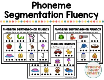 Preview of Phoneme Segmentation Fluency (PSF) Practice