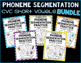 Phoneme Segmentation Practice CVC Short Vowels Words BUNDLE