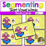Phoneme Segmentation Short Vowels CvC Words | Boom Cards |