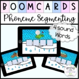 Phoneme Segmenting 4 Sound Words | Boom Cards