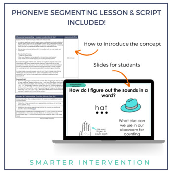 Phoneme Segmenting Activity by SMARTER Intervention | TpT