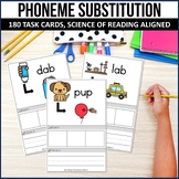 Phoneme Substitution Science of Reading Games Task Cards C