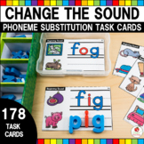 Phoneme Substitution Task Cards Change Sound Science of Re