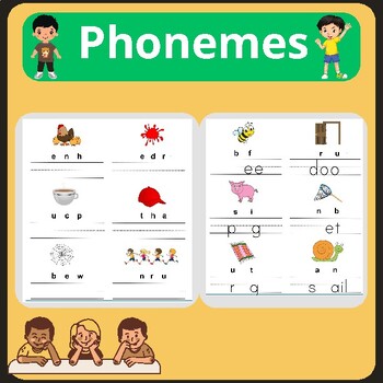 Preview of Phonemes Worksheets For Kindergarten