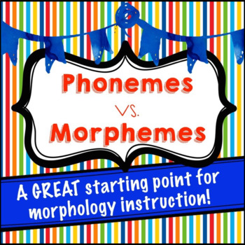 Preview of Phonemes vs. Morphemes: Teaching Young Readers how to Know the Difference