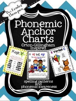 Preview of Phonemic Anchor Charts: Orton-Gillingham Inspired Spelling Rules