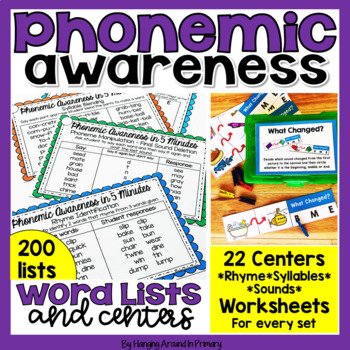 Preview of Phonemic Awareness Activities - Science of Reading Aligned