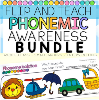 Preview of Phonemic Awareness Activities FLIP and TEACH BUNDLE