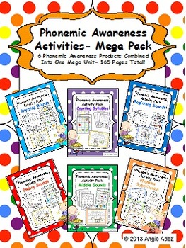 Preview of Phonemic Awareness Activities Mega Pack- 6 Activity Packs in 1
