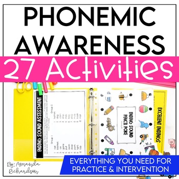 Preview of Phonemic Awareness Activities, Games, Assessment, Phonological Awareness