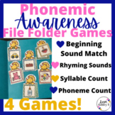 Phonemic Awareness Activities for Preschool | File Folder Games