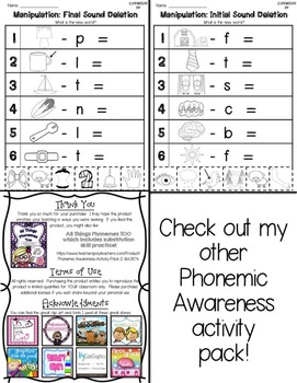 Phonemic Awareness Activity Pack by Learning2Love | TpT