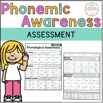 Preview of Phonemic Awareness Assessment FREEBIE