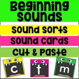 Phonemic Awareness Beginning Consonant Sounds Worksheets, 