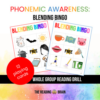 Preview of Phonemic Awareness - Blending Bingo