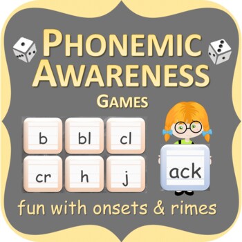 Preview of Phonemic Awareness - Blending Onsets with A Rimes - PowerPoint Games - Digital