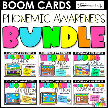 Preview of Phonemic Awareness Bundle | Boom Cards