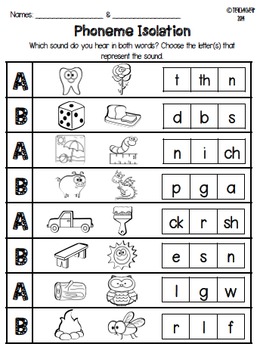 Phonemic Awareness Cooperative Learning Pack 2 by Learning2Love | TpT