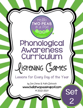Preview of Phonemic Awareness Curriculum: Literature Based - One Year Bundle {Set 2}