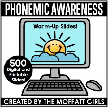Preview of Phonemic Awareness Digital Warm-Up Slides!