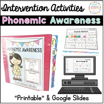 Preview of Phonemic Awareness Intervention Printable Activities