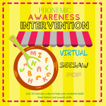 Preview of Phonemic Awareness Intervention Google drive & Seesaw ready