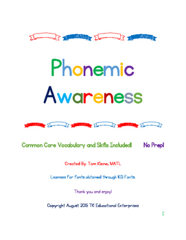 Preview of Phonemic Awareness Intervention (One Week Free Sample) - 5 minutes a day!)