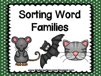Preview of Phonemic Awareness: Kindergarten: Segmenting: Word Families