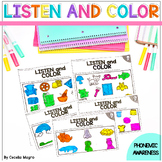 Phonemic Awareness Listen and Color Following Directions A