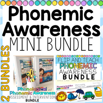 Preview of Phonemic Awareness MINI BUNDLE: Assessments, Interventions and Flip Books