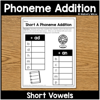 Preview of Phonemic Awareness: Phoneme Addition Activity