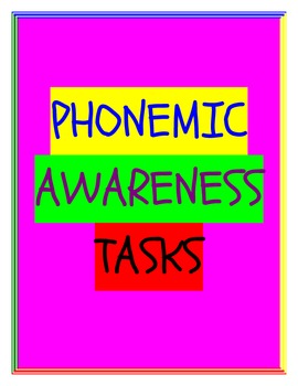 Preview of Phonemic Awareness Task Cards