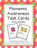Phonemic Awareness Task Cards: CVC Words