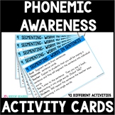 Phonemic Awareness Task Cards | Phonemic Awareness Warm Up