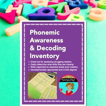 Preview of Phonemic Awareness and Decoding Inventory - Science of Reading Aligned