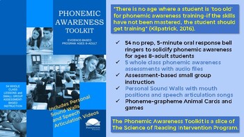 Preview of Phonemic Awareness Toolkit