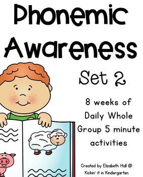 Preview of Phonemic Awareness for Little Learners (Set 2)