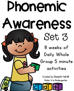 Preview of Phonemic Awareness for Little Learners (Set 3)