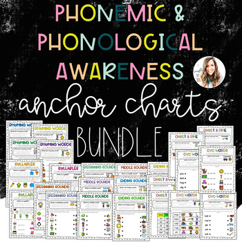 Preview of Phonemic & Phonological Awareness Anchor Charts {BUNDLE}