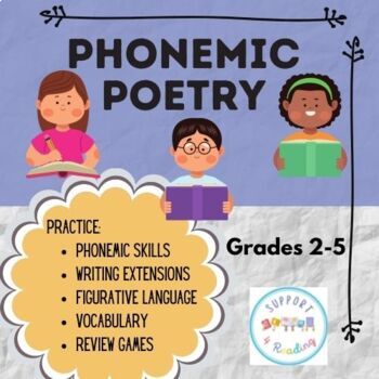 Preview of Phonemic Poetry for Grades 2-5  Practice phonics and comprehension with poetry!